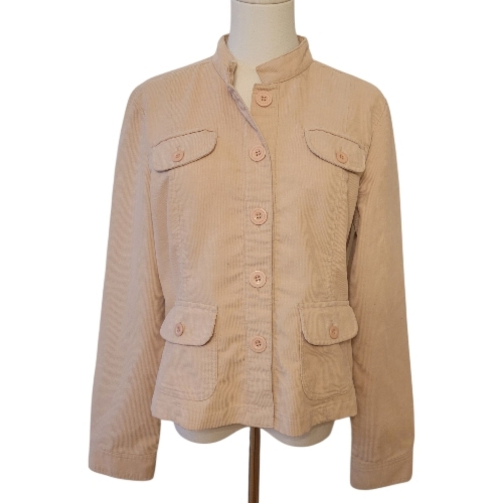 Calvin Klein Blush‎ Neutral Corduroy Jacket Size Large